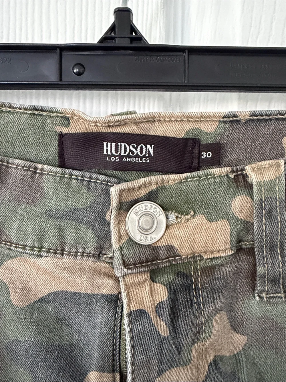 Hudson Jeans Women’s Camo Skinny Jeans - Green & Tan